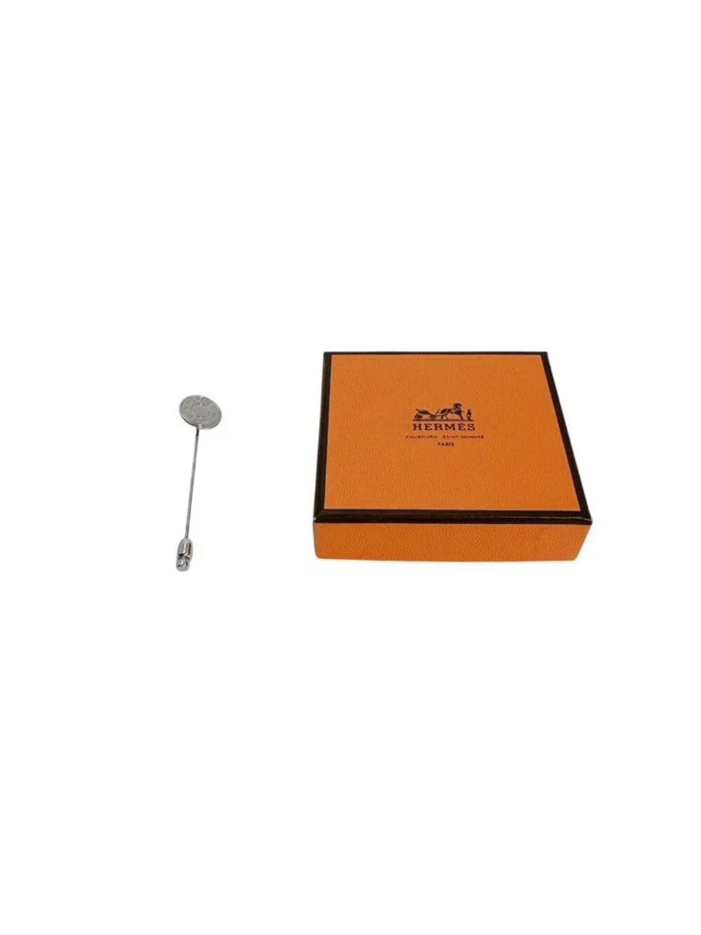 Hermes Fantasy Pin Brooch Silver